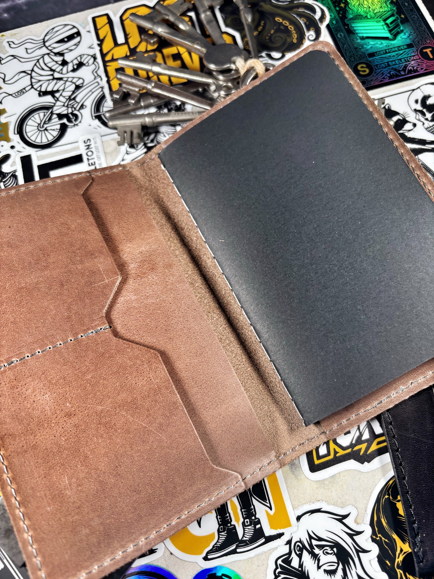 Leather Lost Reaper Memo Book