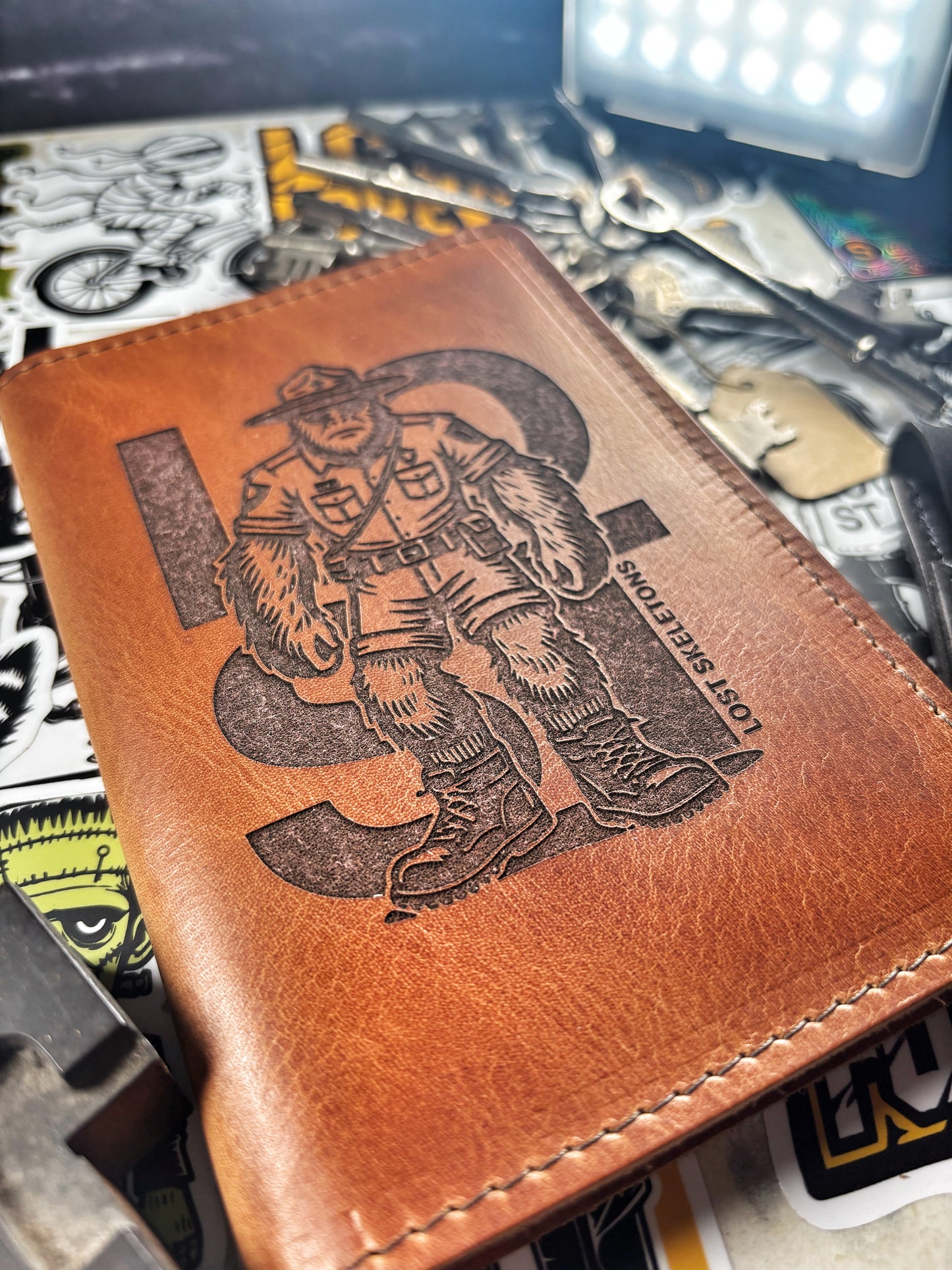 Leather Lost Bigfoot Park Ranger Memo Book