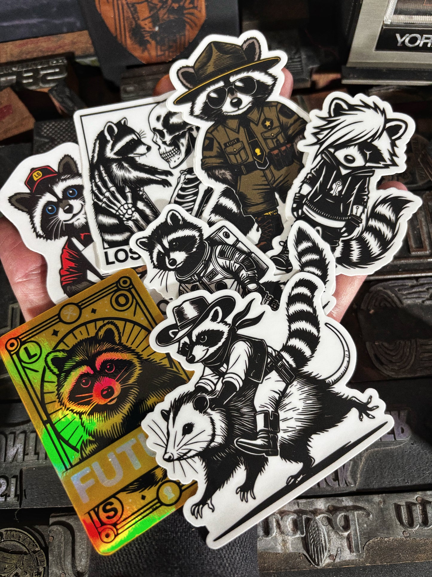 Lost Every Raccoon Sticker Pack