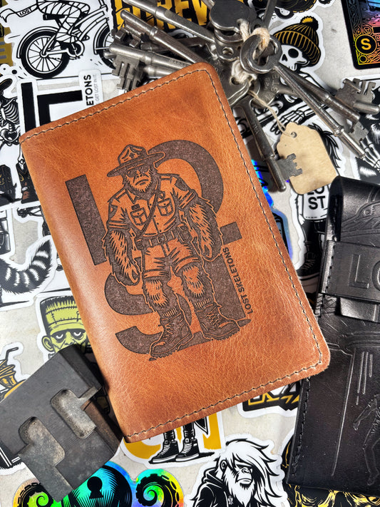 Leather Lost Bigfoot Park Ranger Memo Book