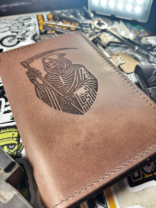 Leather Lost Reaper Memo Book