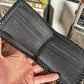 One of a kind MB Branded Leather Laced Stealie Bifold Wallet