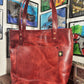 Bloodlust 1/1 Red Handmade Full Grain Leather Tote Bag