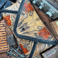 LOST Buffalo Skull Hand Tooled Leather Envelope Clutch