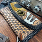 Sunflower Buffalo Skull Hand Tooled Leather Wallet