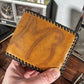 One of a kind MB Branded Leather Laced Stealie Bifold Wallet