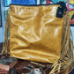 Handmade Yellow & Black Leather Crossbody Bag