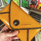 LOST Yellow Patent Handmade Leather Envelope Clutch