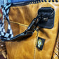 Handmade Yellow & Black Leather Crossbody Bag