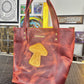 Abducted Handmade Red Full Grain Leather Tote Bag