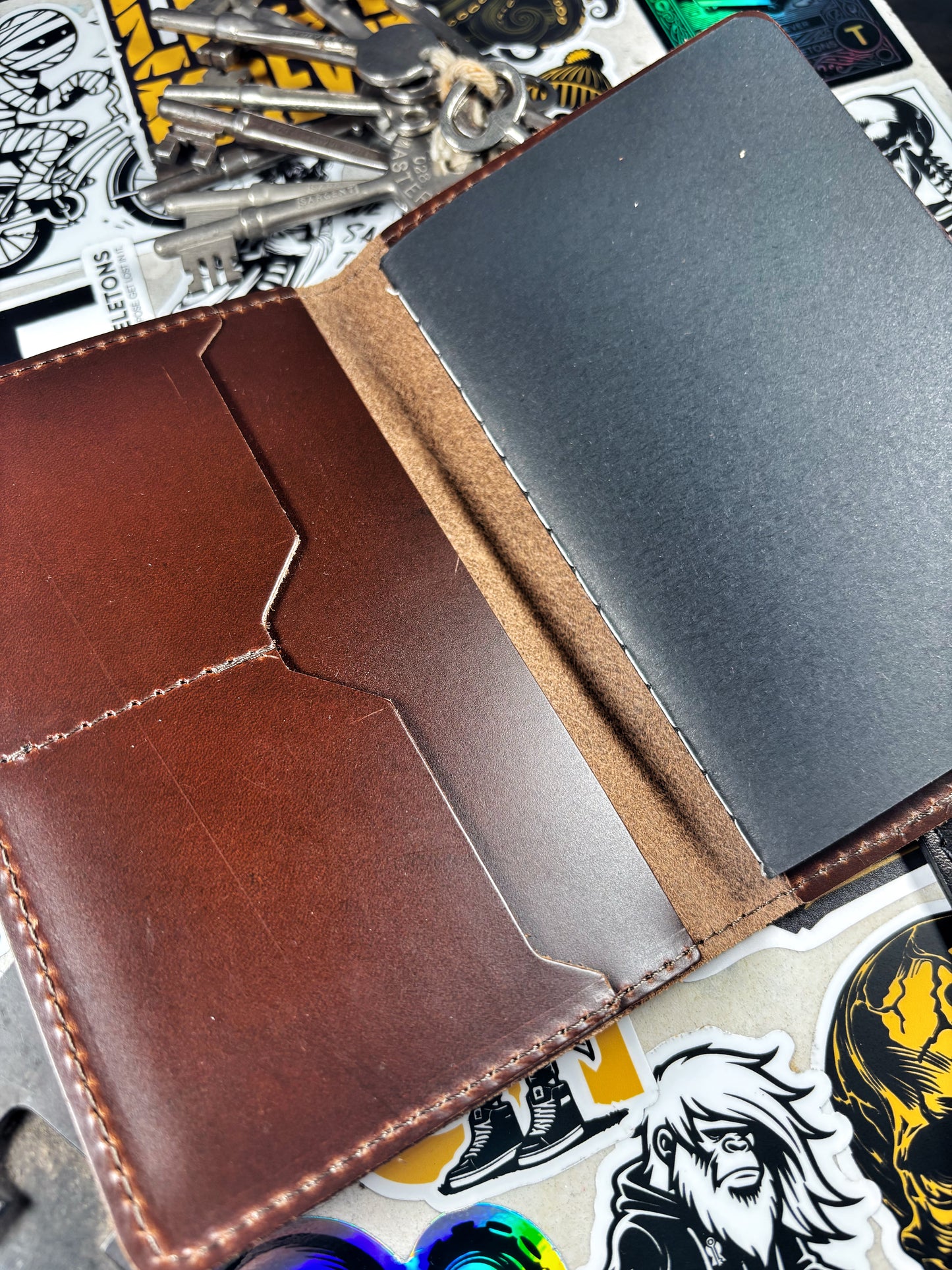 Leather Lost Reaper Memo Book