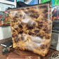 Handmade Brown Tooled Buffalo Leather Crossbody Bag