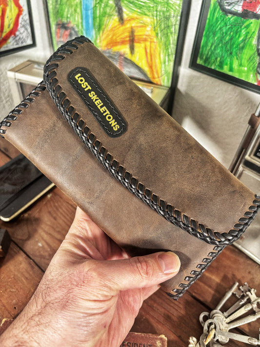 Brown 1 67 Branded Leather Ladies Clutch Wallet