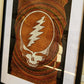 1/1 Leather Hand Tooled and Painted Stealie Framed Art Piece