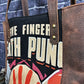 Five Finger Death Punch Repurposed T-shirt Handmade Full Grain Brown Leather Tote Bag