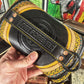 LOST Circles Black Handmade Leather Envelope Clutch