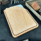 Grateful Dead Embossed Stealie Hand Made Leather Minimalist Wallet in Natural